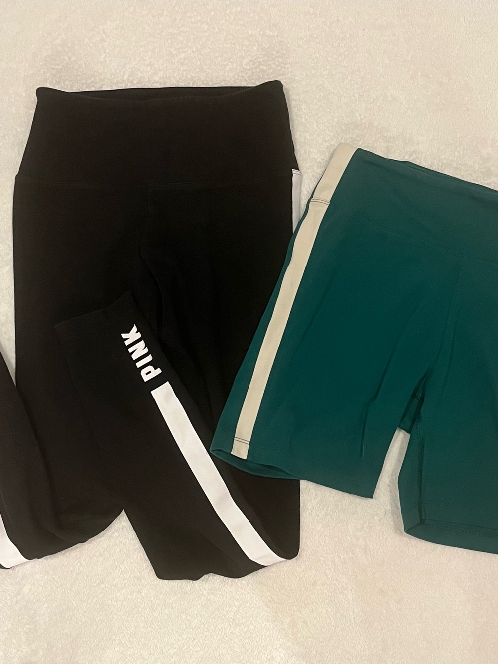 Victoria's Secret PINK Active Leggings and Biker Shorts Set (Size S)